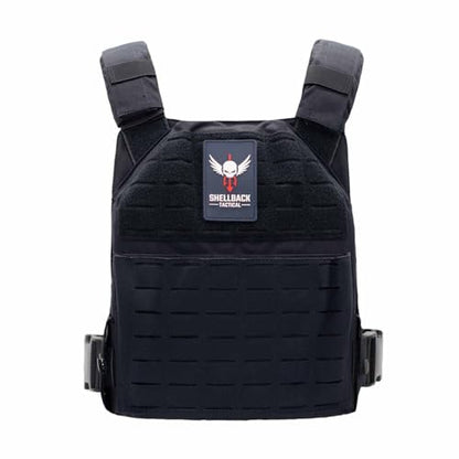 Shellback tactical Physical Fitness Training Vest – Adjustable Weighted Workout Vest for 10x12 Training Plates - color: Navy Blue