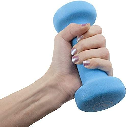 FUXION Neoprene Dumbbell Hand Weights, Sets of 2 Hexagon Non-Slip Weights for Home Gym Yoga Pilates Workout - size: 8lb Pair