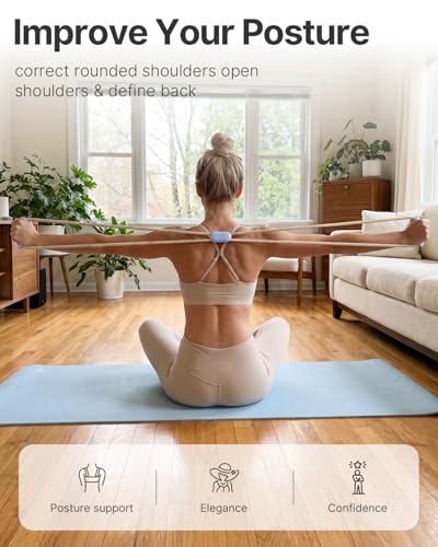 YOTTOY Cross Resistance Band for Full Body Workout,Elastic Exercise Bands for Legs,Arms,Glutes,Stretch Bands for Exercise,Yoga Straps for Stretching, Booty Bands for Home Gym