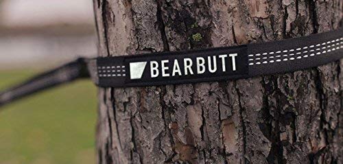 Bear Butt Kodiak Hammock Straps for Trees - 20 Feet Long, 40 Combined Loops - Holds 1000 Pounds - Camping Accessories With Carabiner - color: Grey