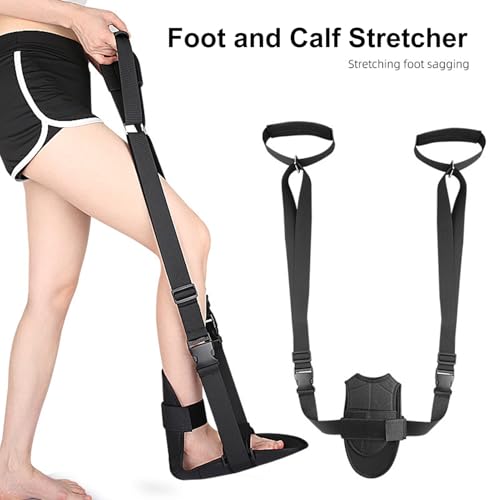 Stretching Strap - Leg Stretcher Strap | Stretch Straps for Physical theraapy | Adjustable Stretch Band | Non-Elastic Yoga Strap | Pull Up Assist Bands | Padded Exercise Straps for Physical theraapy,