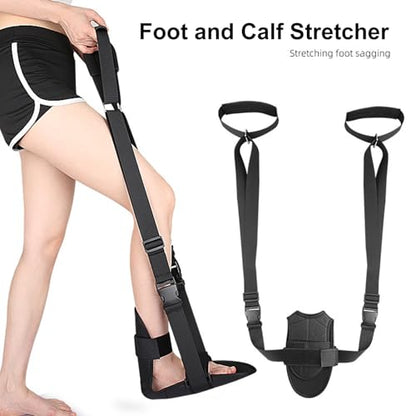 Stretching Strap - Leg Stretcher Strap | Stretch Straps for Physical theraapy | Adjustable Stretch Band | Non-Elastic Yoga Strap | Pull Up Assist Bands | Padded Exercise Straps for Physical theraapy,