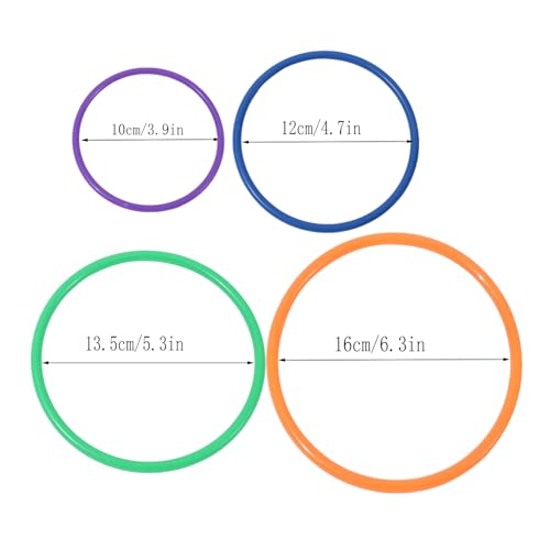 24 Pcs Multicolor Ring Toss Game Agility Training Rings