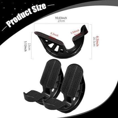 Colaxi 2Pcs Foot Rocker Calf Stretcher Non Slip Portable Fitness Pedal Foot Tilting Stretching Tool for Balance Exercise Flexibility - color: Black