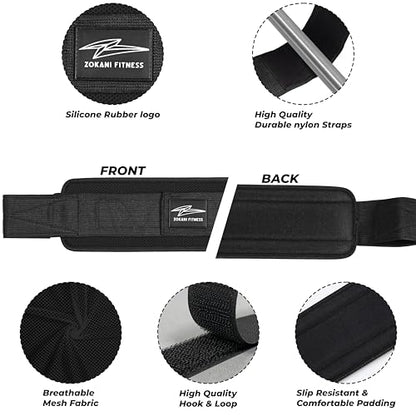 Hip Thrust Belt - Heavy duty, Comfortable, Adjustable Glute Trainer with Anti-Slip Pads. Ideal for Home Workouts with Dumbbells, Kettlebells, Plates. Extra Padding for Gym and Home Fitness hold up to 600 lbs - Black