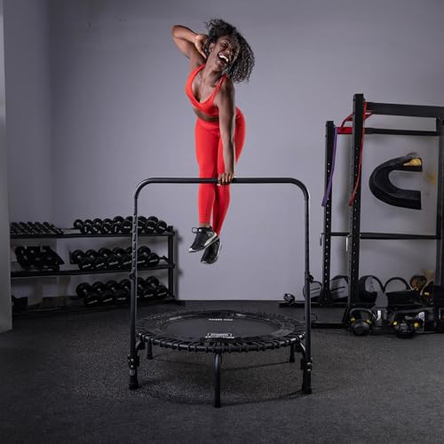 JumpSport Quick-Release Handle Bar Accessory for Trampoline Rebounders | Fits Only 39" Diameter | Quick Installation & Storage | 10 Adjustable Heights | Trampoline Not Included