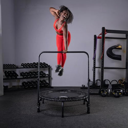 JumpSport Quick-Release Handle Bar Accessory for Trampoline Rebounders | Fits Only 39" Diameter | Quick Installation & Storage | 10 Adjustable Heights | Trampoline Not Included