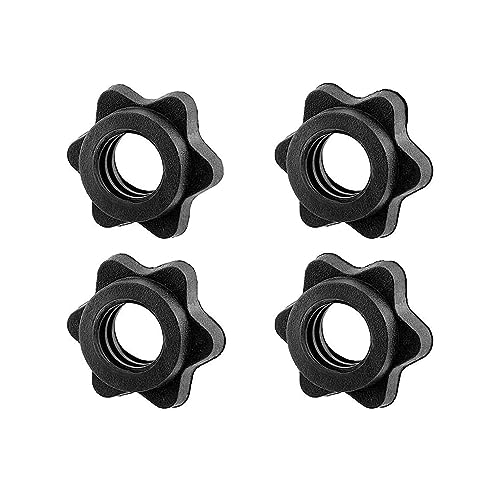 Dumbbell Collars 1 inch Dumbbell Hex Nut Barbell Collar Clamps Weight Clips for Dumbbells,Spinlock Collars for 1 Inch Standard Barbells Bars Sports Weight Lifting Fitness