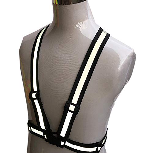 zojo Kids High Visibility Reflective Safety Strap Vest 2PCS - color: Black-kids Size