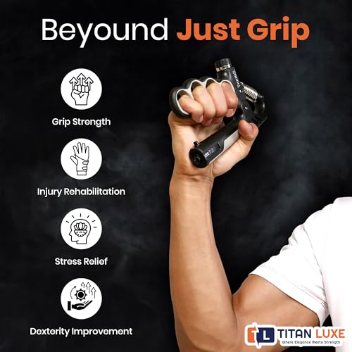 Grip Strength Trainer – Adjustable Resistance Hand Grip Strengthener (11-220 Lbs/5-100KG) with Auto Electronic Counter | Forearm & Finger Exerciser for Athletes, Musicians, Injury Recovery - color: Grey