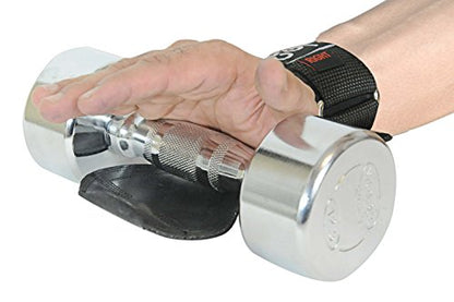 Cobra Grips Weight Lifting Gloves with Adjustable Neoprene Padded Wrist Wraps - Heavy Duty Alternative to Power Lifting Hooks for Deadlifts - color: A PRO Black Rubber, size: 5.5 - 8.75"