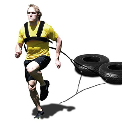 Padded Dual-Use Harness with 10ft Towline. Made in The USA for Speed, Agility and Jump Training.