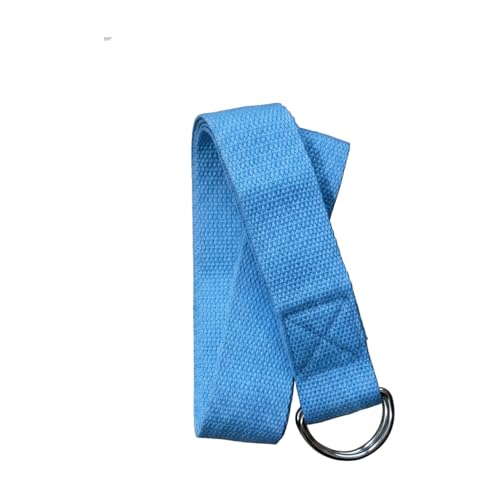 Yoga Stretch Strap, Polyester Exercise Strap for Flexibility Training and Assisted Stretches (1 PC) - color: Blue