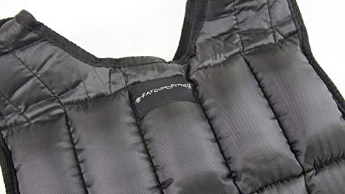 40 Pound Adjustable Weighted Vest with 38 Removable Weights - Weight for Men and Women Strength Training Vests Running, Calisthenics, at Home Workout, 19.5kg, Black, Variable