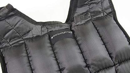 40 Pound Adjustable Weighted Vest with 38 Removable Weights - Weight for Men and Women Strength Training Vests Running, Calisthenics, at Home Workout, 19.5kg, Black, Variable