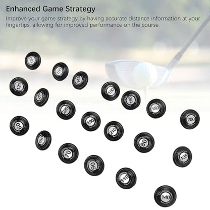 SUNGOOYUE Golf Club Distance Markers, 20 Pack Easy Install Golf Ball Makers Reference for Golfers & Training Sessions