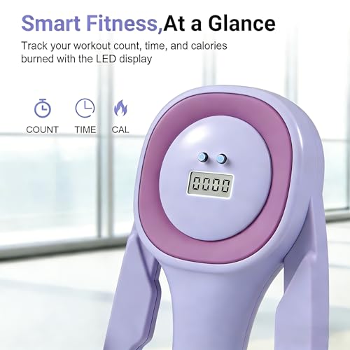 Thigh Trainer for Women, 15-60LB Adjustable Resistance Inner Thigh Exerciser for Pelvic Floor Strengthening, Kegel Equipment with Data Tracking, Home Gym Fitness for Postpartum Recovery & Shaping1