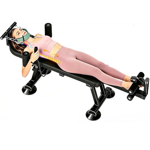 Electric Decompression Table Full Body Traction & Stretch Machine for Lumbar Stretching,for Lower Back Pain Relief, Back Stretcher Machine, Stretches The Back, Ankle, Knee, and Hip