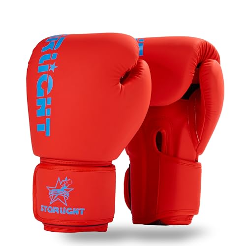 Boxing Gloves for Men Women, Sparring Training Punching MMA Kickboxing Boxing Gloves, Heavy Bag Workout Gloves for Boxing, Kickboxing, Muay Thai, MMA - color: Red/Blue, size: 14 oz
