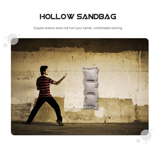 POPETPOP Thickened Wing Style Triplet Boxing Wall Target Sandbag, Hanging Type Empty Fitness Sandbag for Home Workout Training