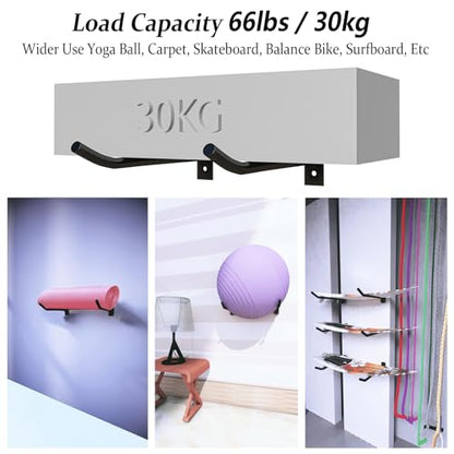 2-Pack Medicine Ball Racks, Wall Mount Holders for Exercise and Yoga Balls