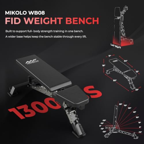 Mikolo HR06 Power Cage with Aluminum Pulleys, 2000LB Power Rack with Independent Dual Pulley System, Multi-Function Home Gym Workout Machine for Cable Crossover