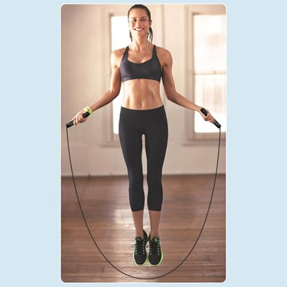 Jump Rope – Adjustable Cord Jump Rope, Weighted Skipping Rope for Fitness, Cardio, and Training, Ideal for Home or Gym Workouts