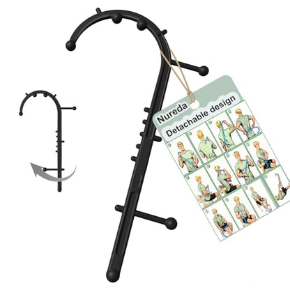 Detachable Trigger Point Massage Cane, One-Click Disassembly Massage Hook for Back, Neck & Shoulder Pain Relief, Pressure Point Massage Tool for Muscle Recovery (J Hook)