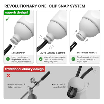 Digital Jump Rope with Smart Counter & Timer - Adjustable Speed Skipping Rope for Fitness, Weight Loss, Boxing, MMA - Tangle-Free Ball Bearings & Anti-Slip Handles for Men, Women, Kids.(Check 2026 New Evolution for 3s Rope Swap) - color: 2026 Evolution BL