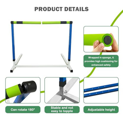 Detachable Hurdles Track and Field Adjustable Height Agility Training Hurdles Speed Practice Equipment for Sport