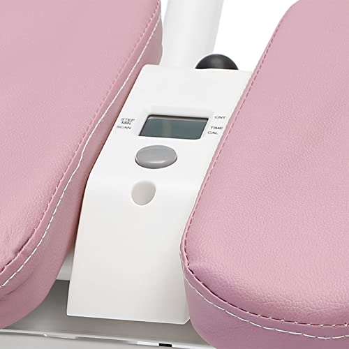 Ab Machine,Ab Workout Equipment for Home Gym,Ab Trainer Women Exercise Fitness Equipment,Foldable Core and Abdominal Exercise Machine Whole w/LCD Monitor and Six Silent Rollers Pink