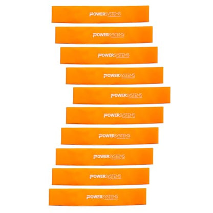 Power Systems Versa Loops Commercial Grade Resistance Bands 10 Pack Color Coded Exercise Loop Bands for Strength Training Physical Therapy Home Gym - style: Extra Light
