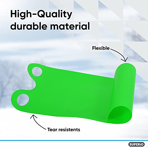 Superio Snow Slider Mat, Flexible Snow Sled Flying Carpet, Roll up Sleds for Kids 36" / Adults 54" Lightweight Plastic Snowboard Sled, 1 Pack