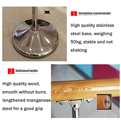 Ballet Barre,Freestanding Dance Stick, Portable Pole Mobile Stretching Dance Bar, Ballet Training Exercise Equipment for Workout ()