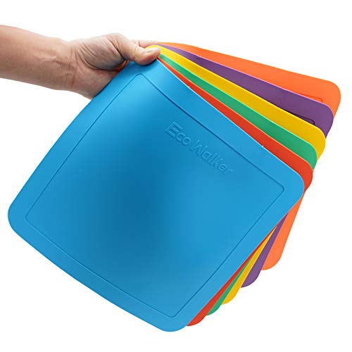 12inch Flat Square Spot Marker Multi-Color Exercise Kids Floor Playmat