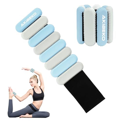Wrist and Ankle Weights for Women at Home, Wearable Set of 2(1Lbs Each) Weighted Bracelet for Men, Adjustable Arm & Leg Weights for Workout, Walking, Exercise, Gym, Running