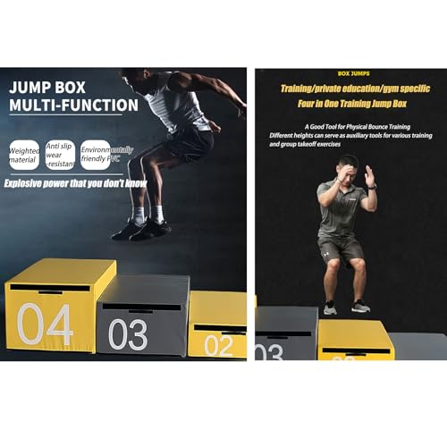 Jump Box, Soft Foam Box, Professional Physical Training Combination Box, Used for Home Gym and Outdoor Exercise. Suitable for Agility Training and Speed Training. - color: B