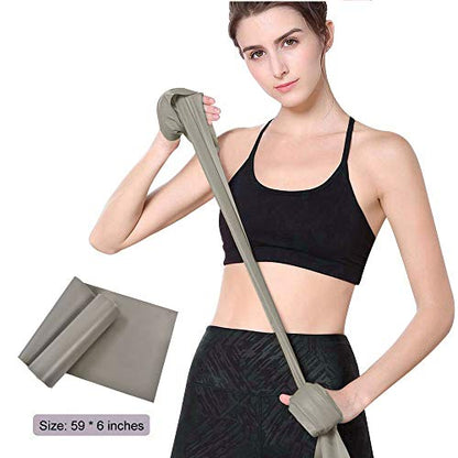 Resistance Bands, Elastic Exercise Bands for Home Workout, Physical Therapy, Recovery, Yoga, Pilates, Strength Training, Lightweight Fitness Band for Seniors, Adults, Pregnant Women