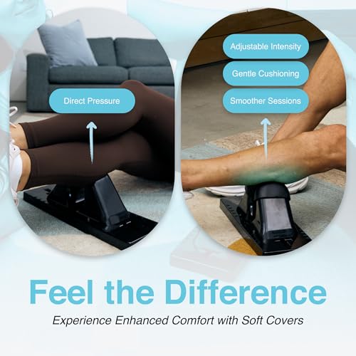 Deep Tissue Pro Soft Covers - Durable and Easy to Clean Soft Covers - Fully Adjustable Psoas Muscle Release Tool for Hip Flexor, Back, Glute, Iliacus, and Neck Pain - Black