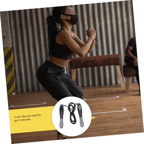 Smart Skipping Rope with Digital Counter Steel Wire Jump Rope for Adults for Home Exercise and Weight Loss Training