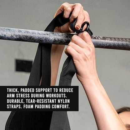 AYRO Fitness Hanging Ab Straps for Pull up Bar, Exercise Straps For Core Strength Training, Abdominal Sling Straps For Ab Swing & Leg Raises, Gym Hang Bar Straps For Men & Women, Abs Equipment For GYM & Home