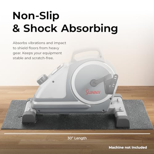 Sunny Health & Fitness Equipment Mats, Home Gym Floor Protection, 4 Sizes - style: Extra Small 30”
