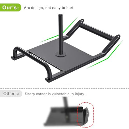 Dolibest Weight Sled Bundle: Portable Weight Sled with Handle & Fitness Sled for Strength Training and Speed Improvement, Innovative Design for Easy Obstacle Clearance, Suitable for 1-2" Weight Plates