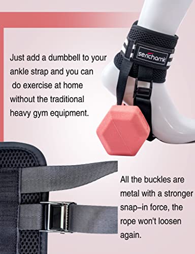 Adjustable Adjustable Feet Dumbbell Attachment,Feet Weight Lifting-Foot Weights for Exercise, Leg Extensions,Tibialis Trainer,Leg Lift Exercise Equipment - color: Style 1-Black 1pc