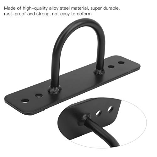 Rope Wall Ceiling Mount Bracket Hook, Heavy Duty Hammock Hanger with Screws, Alloy Steel Swing Fixing Hook for Yoga Hammock Battle Rope Strength Training, Includes 4 Anchors