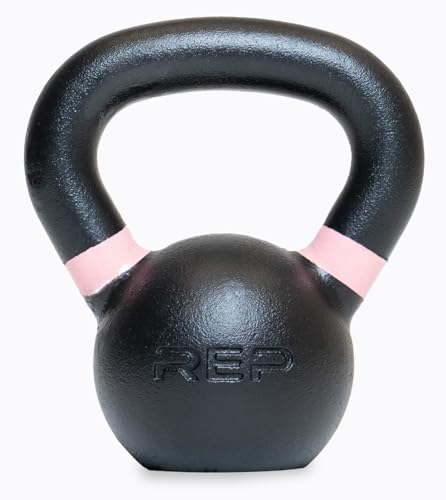 REP Fitness Single Kettlebells Weight Range, Cast Iron, Strength Training, Power Workout Equipment, Home Gym, Free Weights, Dumbbell Alternative, Exercise, Men, Women - style: 15lb
