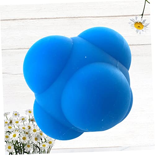 1pc Hexagonal Silicone Reaction Training Agility Testing Sphere for Men Women Easy Use Bouncing for Coordination Speed Rehabilitation