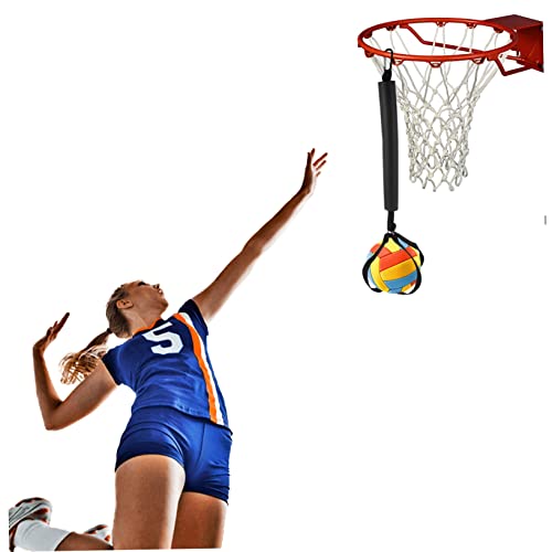Mikikit 2pcs Adjustable Volleyball Spike Training Band Suspension Basketball Swing Strap Warm Up Aid for Athletes for Volleyball Practice and Skill Development
