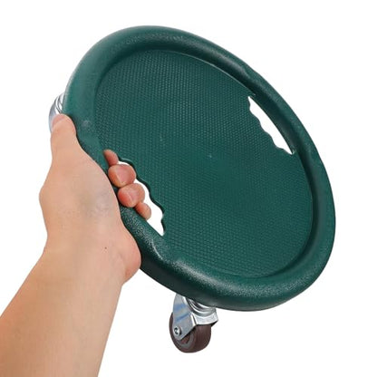 Ab Roller Wheel Abdominal Exercise Sliders with 4-wheel Design, Silent Multi-directional Core Trainer for Home Gym Fitness, Green Workout Gliding Discs for Strength Training