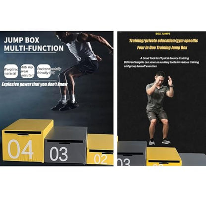 LICOME Jump Box Soft Foam Box Professional Physical Training Combination Box Used for Home Gym and Outdoor Exercise. Suitable for Agility Training and Speed Training - color: E